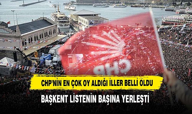 CHP'nin en yüksek oy aldığı iller belli oldu