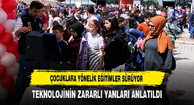 Çocuklara Yönelik Eğitimler Sürüyor Afyon Polisi Teknolojinin Zararlı Yanlarını Anlattı