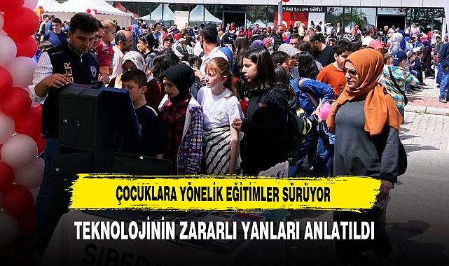 Çocuklara Yönelik Eğitimler Sürüyor Afyon Polisi Teknolojinin Zararlı Yanlarını Anlattı