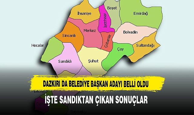 Dazkırı Tercihini Yaptı İşte Sandıklardan Çıkan Sonuçlar