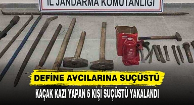 DEFİNE AVCILARINA SUÇÜSTÜ