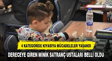 DERECEYE GİREN MİNİK SATRANÇ USTALARI BELLİ OLDU