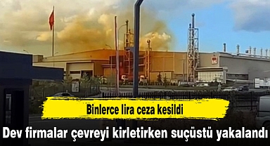 Dev firmalar çevreyi kirletirken suçüstü yakalandı