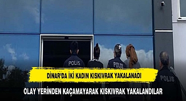 Dinar Emniyeti Cumartesi Pazarında Yankesicilik Yapan 2 Kadını Yakaladı