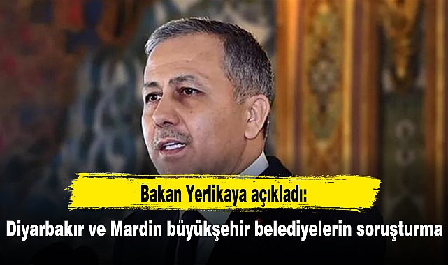 Diyarbakır ve Mardin büyükşehir belediyelerin soruşturma