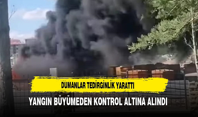 Dumanlar Tedirginlik Yarattı Yangın Büyümeden Kontrol Altına Alındı