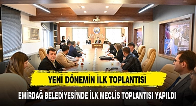 EMİRDAĞ BELEDİYESİ'NDE İLK MECLİS TOPLANTISI YAPILDI
