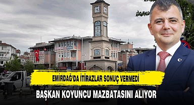 Emirdağ'da İtirazlar Sonuç Vermedi Başkan Koyuncu Mazbatasını Alıyor