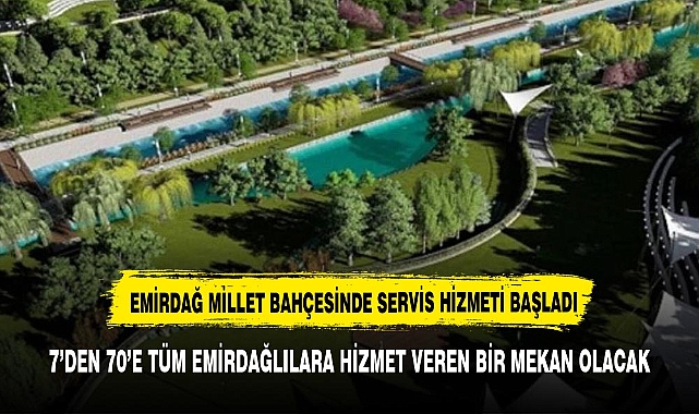 Emirdağ Millet Bahçesi’ne Servis Hizmeti