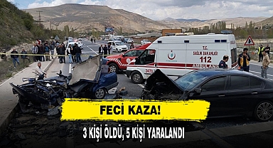 Feci Kaza: 3 Kişi Öldü, 5 Kişi Yaralandı