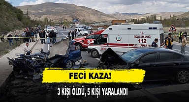 Feci Kaza: 3 Kişi Öldü, 5 Kişi Yaralandı