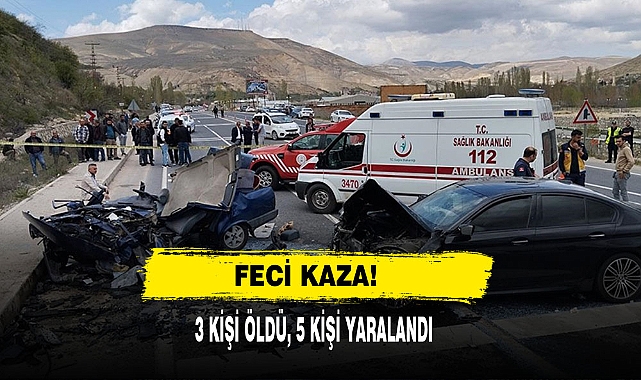 Feci Kaza: 3 Kişi Öldü, 5 Kişi Yaralandı