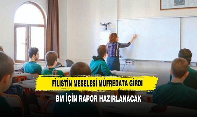 Filistin Meselesi Müfredata Girdi