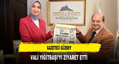 Gazeteci Güzbey Vali Yiğitbaşı'yı Ziyaret Etti