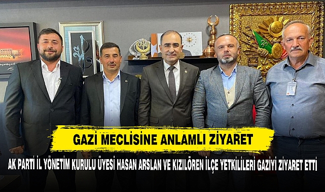 Gazi Meclisine Anlamlı Ziyaret: Ak Parti İl Yönetim Kurulu Üyesi Hasan Arslan ve Kızılören İlçe Yetkilileri Gaziyi Ziyaret Etti