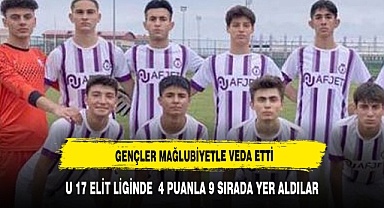 Gençler mağlubiyetle veda etti