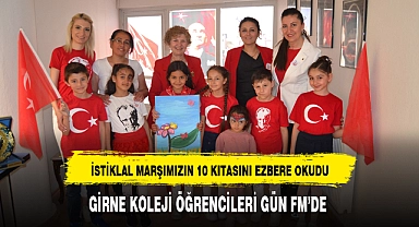 GİRNE KOLEJİ ÖĞRENCİLERİ GÜN FM'DE