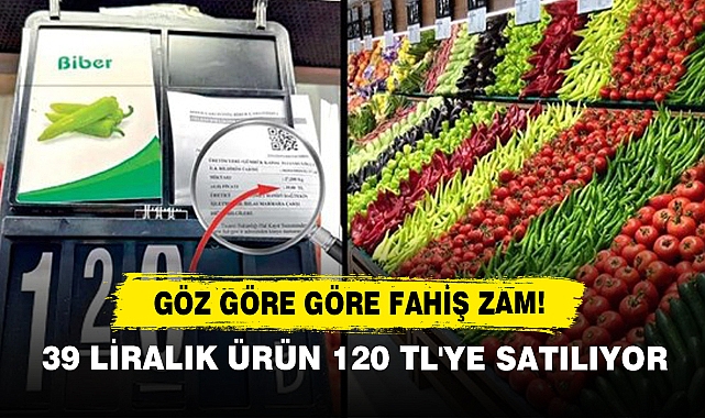 Göz Göre Göre Fahiş Zam!  39 Liralık Ürün 120 TL'ye Satılıyor