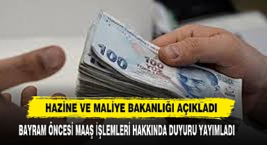 Hazine Ve Maliye Bakanlığı Açıkladı