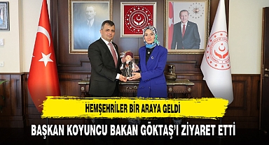 Hemşehriler Bir Araya Geldi Afyonlu Bakan’a Ziyaret