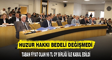 HUZUR HAKKI BEDELİ DEĞİŞMEDİ