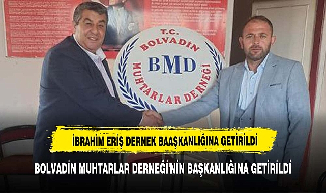 "İbrahim Eriş, Bolvadin Muhtarlar Derneği'nin Başkanlığına Getirildi"
