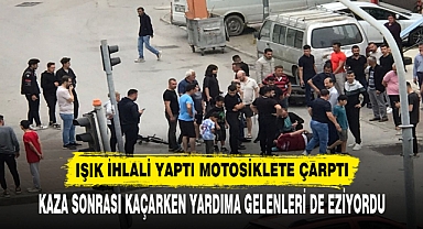 İHLAL YAPTI MOTOSİKLETE ÇARPTI