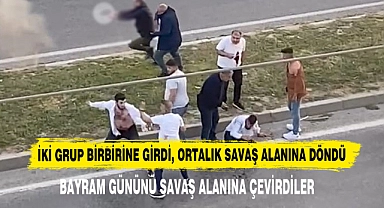 İki Grup Birbirine Girdi, Ortalık Savaş Alanına Döndü
