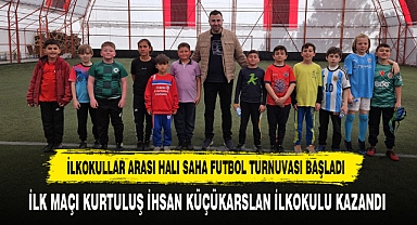 İlkokullar Arası Halı Saha Futbol Turnuvası Başladı