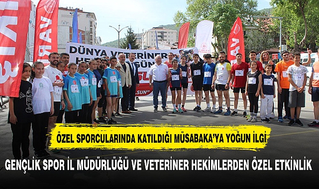 İnsan ve hayvan sağlığı temalı koşuya yoğun ilgi
