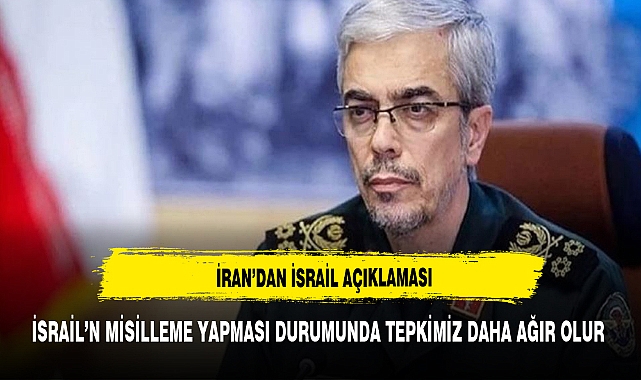 İran: İsrail'in misilleme yapması durumunda tepkimiz dün geceye göre daha büyük olacak