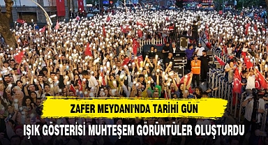 IŞIK GÖSTERİSİ MUHTEŞEM GÖRÜNTÜLER OLUŞTURDU