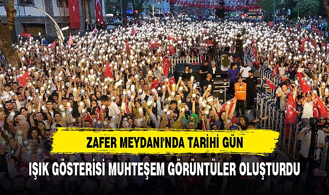IŞIK GÖSTERİSİ MUHTEŞEM GÖRÜNTÜLER OLUŞTURDU