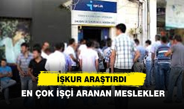 İşkur Araştırdı: En Çok İşçi Aranan Meslekler