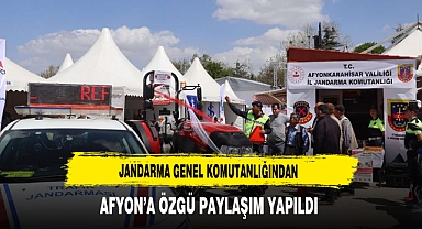 Jandarma Genel Komutanlığından Afyon'a Özgü Paylaşım Yapıldı