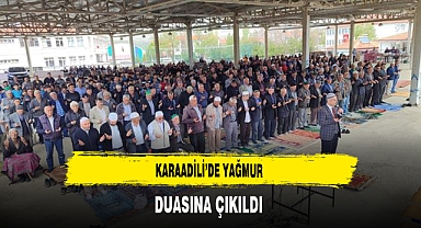 Karaadili'de Yağmur Duasına Çıkıldı
