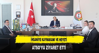 Kaymakam Bildirici ATSO'yu Ziyaret Etti