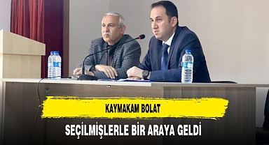 Kaymakam Bolat İstişare Toplantısı Düzenledi