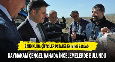 Kaymakam Çengel Patates Üreticisiyle Birlikte Ekime Katıldı