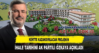 Kentte Kazandırılacak Projenin İhale Tarihini AK Partili Özkaya Açıkladı