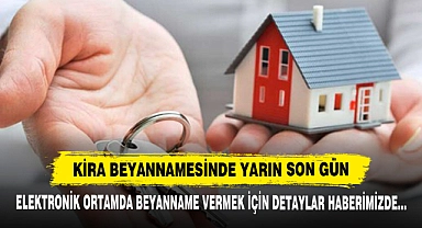 Kira Beyannamesinde Yarın Son Gün
