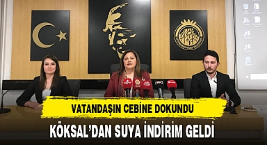 KÖKSAL'DAN SUYA İNDİRİM GELDİ