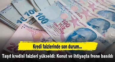 Kredi faizlerinde son durum... Taşıt kredisi faizleri yükseldi: Konut ve ihtiyaçta frene basıldı