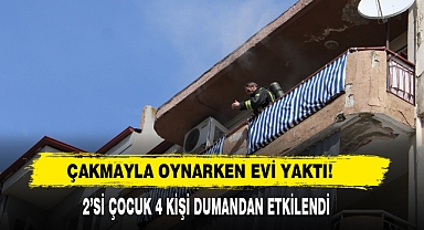 Küçük Çocuk Çakmakla Oynarken Evi Yaktı