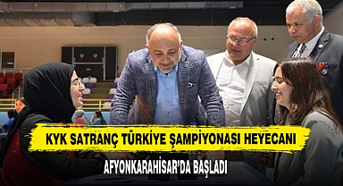 KYK Satranç Türkiye Şampiyonası Heyecanı Afyonkarahisar’da Başladı
