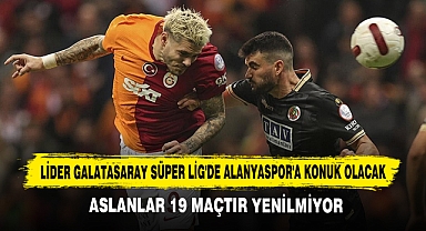 Lider Galatasaray Süper Lig'de Alanyaspor'a Konuk Olacak