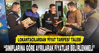LOKANTACILARDAN 'FİYAT TARİFESİ' TALEBİ