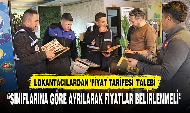 LOKANTACILARDAN 'FİYAT TARİFESİ' TALEBİ