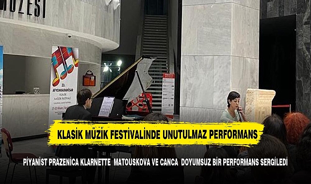 Matouskova ve Canca Afyonkarahisarlıları büyüledi