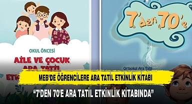 MEB’de Öğrencilere Ara Tatil Etkinlik Kitabı